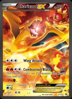 Charizard EX card in English