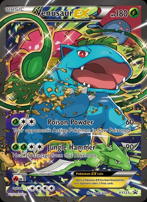 Venusaur EX card in English
