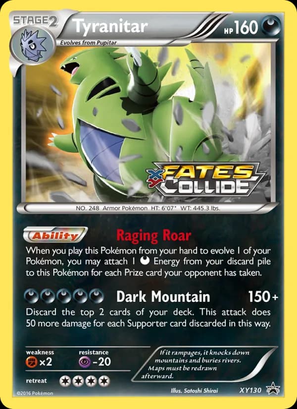 Tyranitar card in English