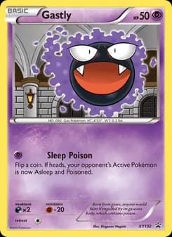 Gastly card in English
