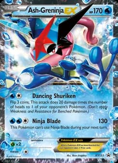 Ash Greninja EX card in English