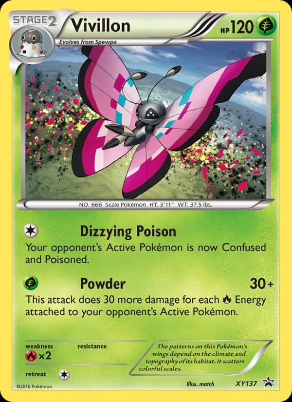 Vivillon card in English