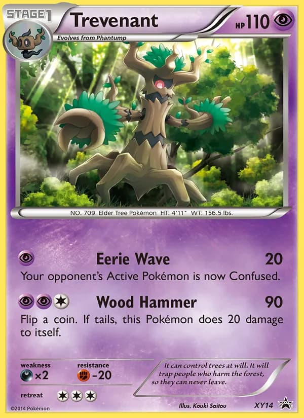 Trevenant card in English