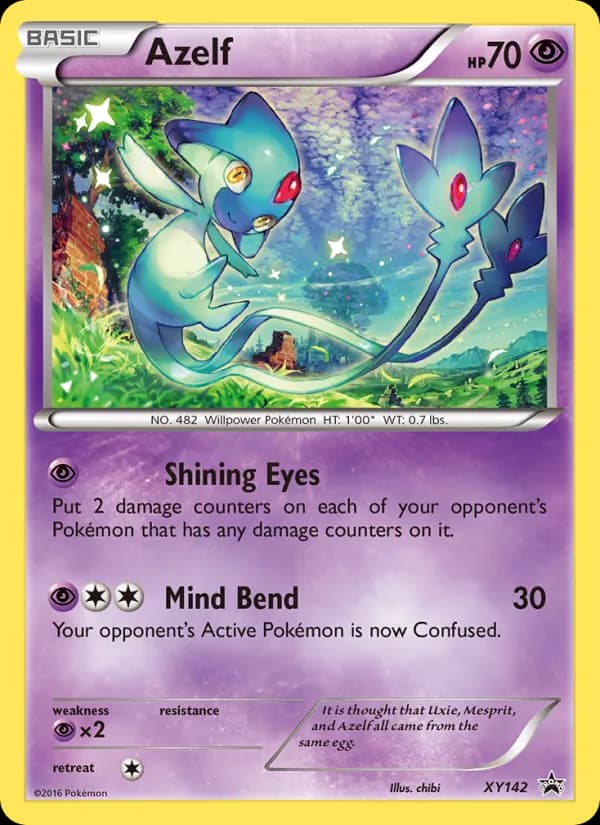 Azelf card in English