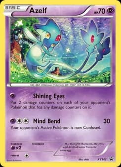 Azelf card in English