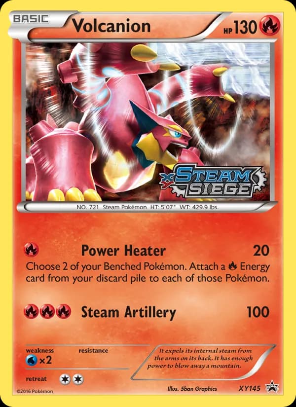 Volcanion card in English