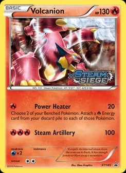 Volcanion card in English