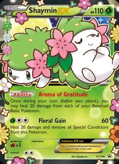 Shaymin EX card in English