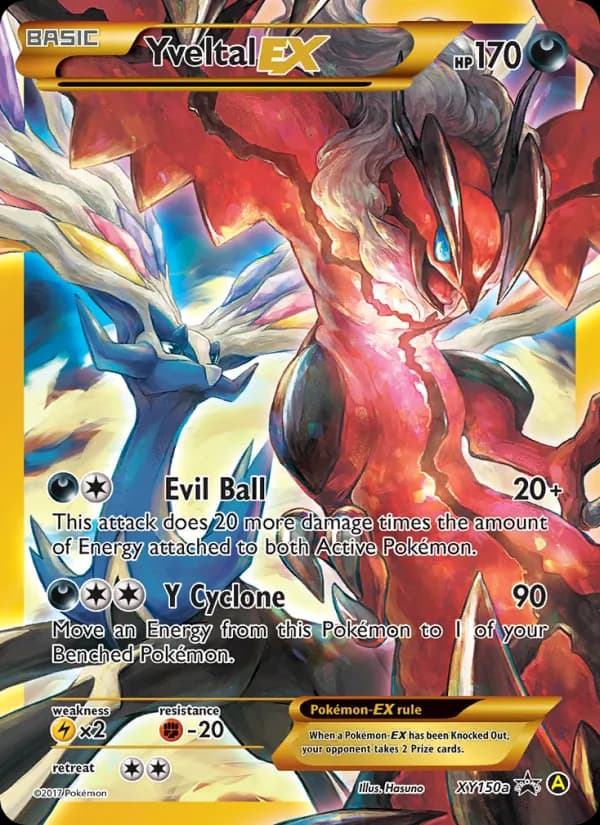 Yveltal-EX card in English