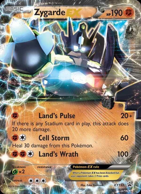 Zygarde EX card in English