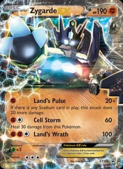Zygarde EX card in English