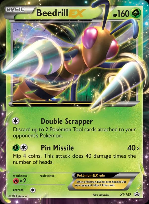 Beedrill EX card in English