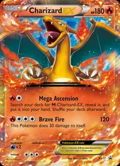 Charizard EX card in English