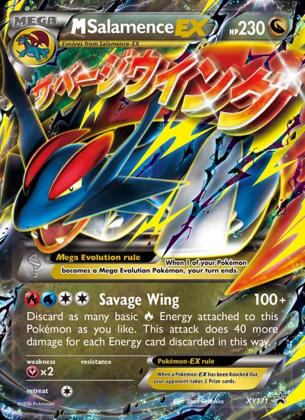 M Salamence-EX card in English