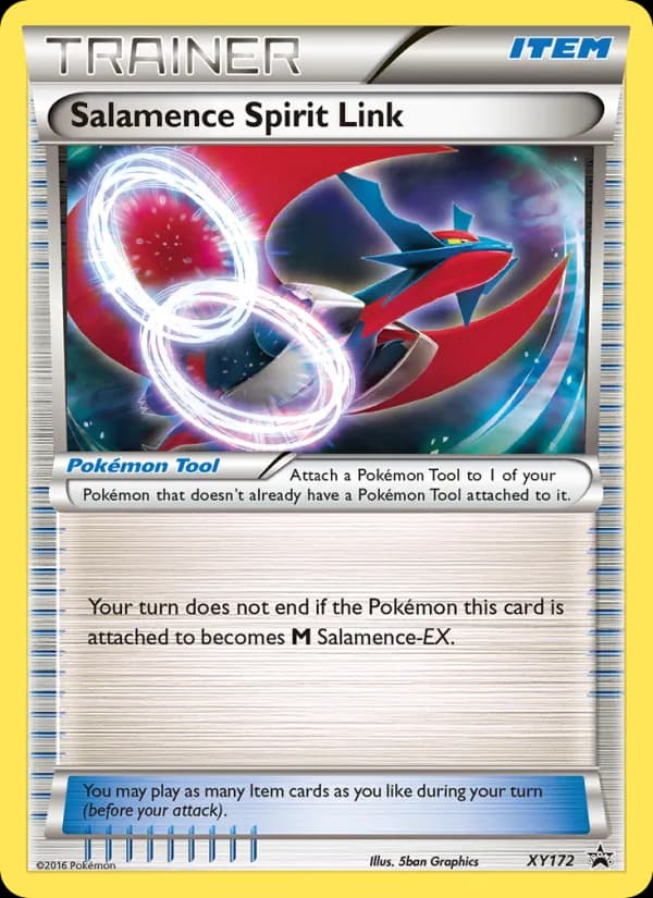 Salamence Spirit Link card in English