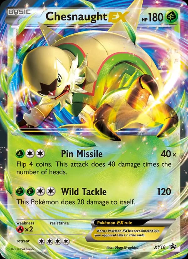 Chesnaught EX card in English