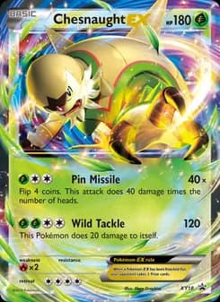Chesnaught EX card in English