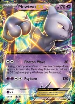 Mewtwo-EX card in English