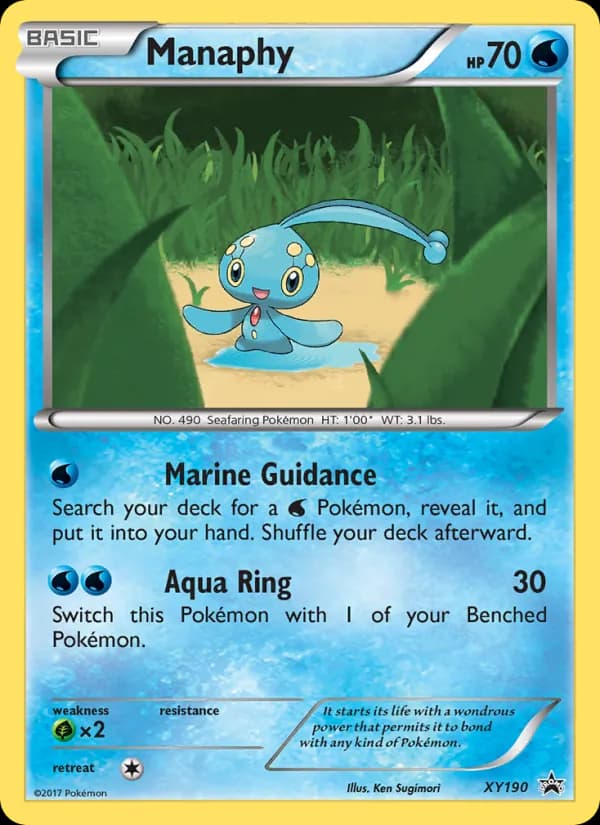 Manaphy card in English