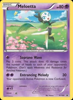 Meloetta card in English