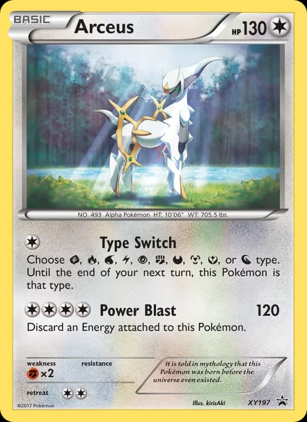 Arceus card in English
