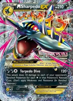 M Sharpedo-EX card in English