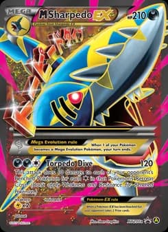 M Sharpedo-EX card in English