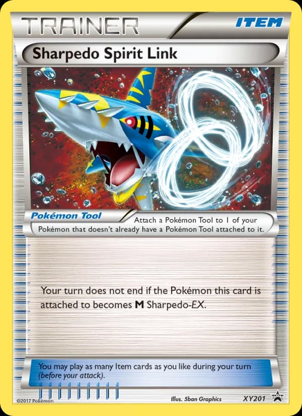 Sharpedo Spirit Link card in English