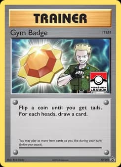 Gym Badge card in English