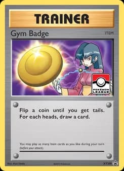 Gym Badge card in English