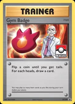 Gym Badge card in English