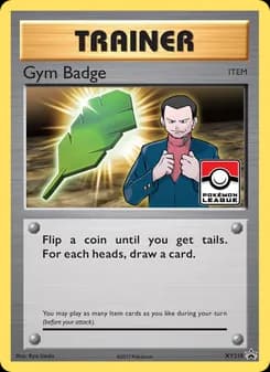 Gym Badge card in English