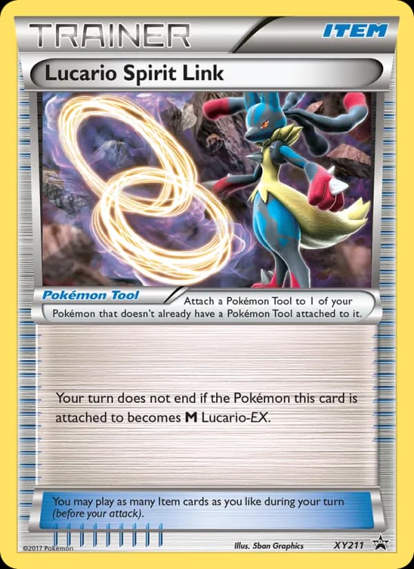 Lucario Spirit Link card in English