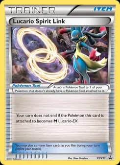 Lucario Spirit Link card in English
