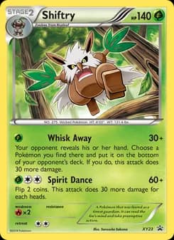 Shiftry card in English