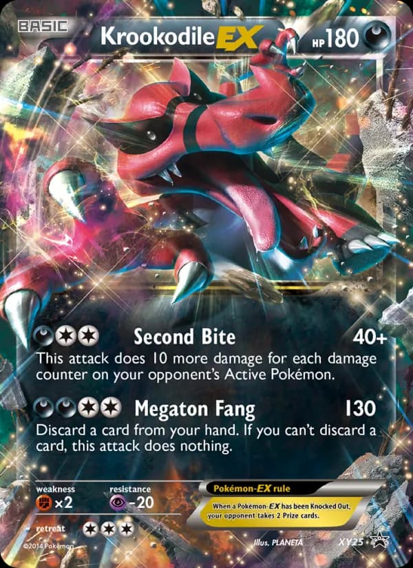 Krookodile EX card in English