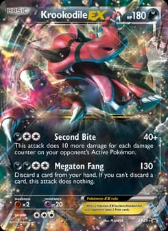 Krookodile EX card in English