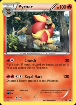 Pyroar card in English
