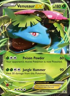 Venusaur EX card in English