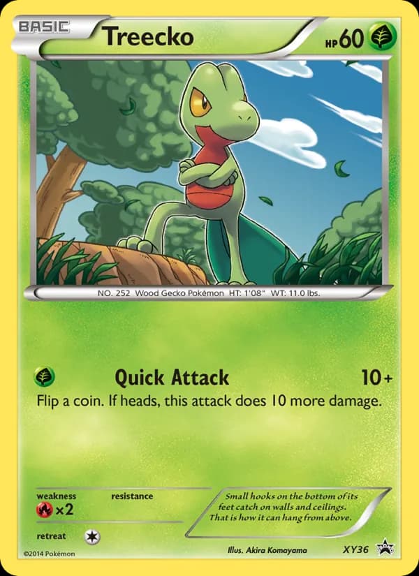 Treecko card in English