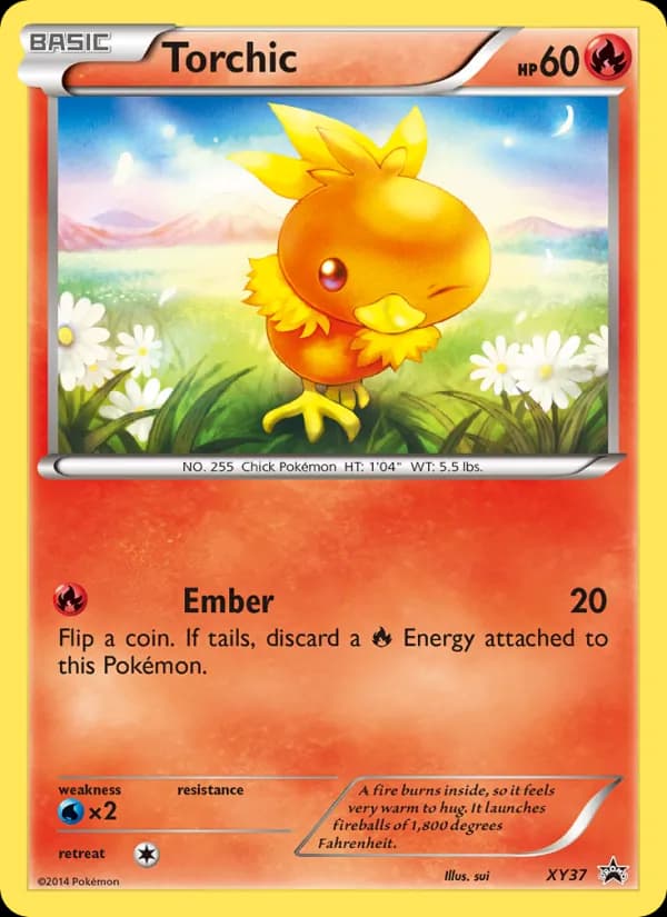 Torchic card in English