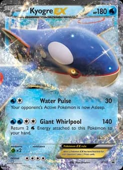 Kyogre EX card in English