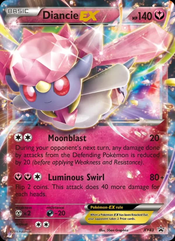 Diancie EX card in English
