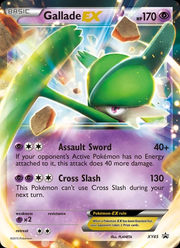 Gallade EX card in English