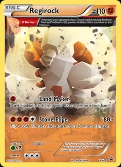 Regirock card in English