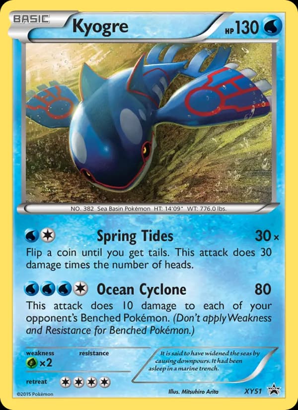 Kyogre card in English