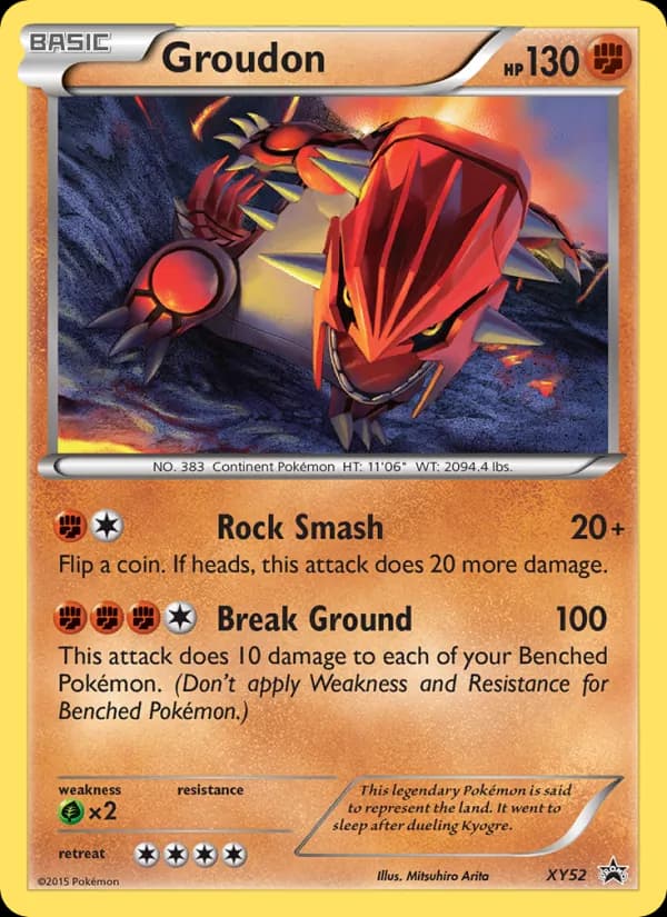 Groudon card in English
