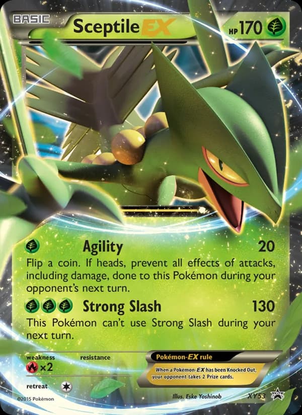 Sceptile EX card in English