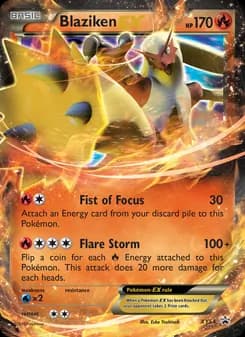 Blaziken EX card in English