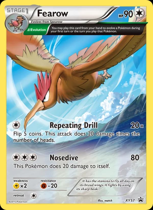 Fearow card in English